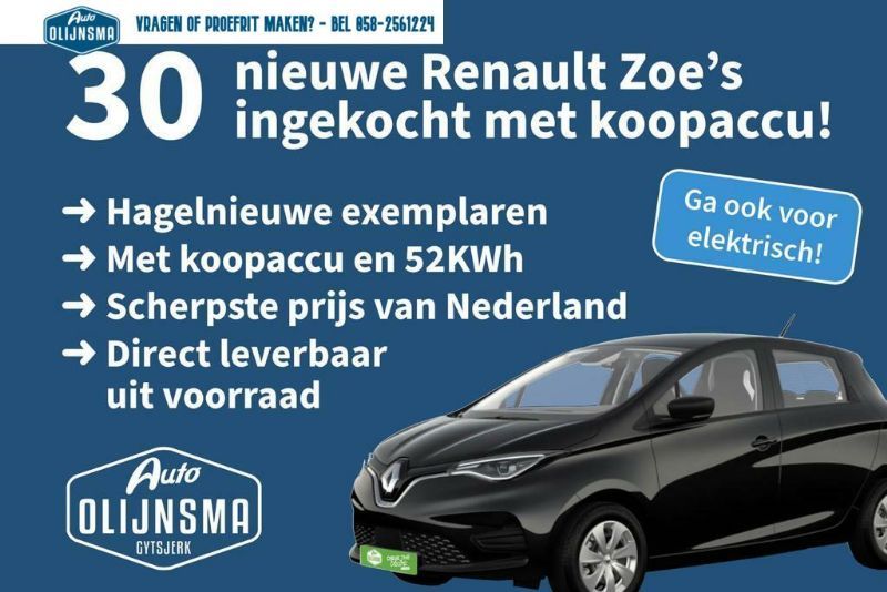 Renault ZOE occasion - Auto Olijnsma Giekerk B.V.
